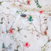 two-piece organic cotton summer pajamas with floral patterns