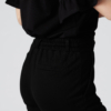 Women organic cotton black pants black t-shirt