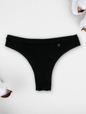 organic cotton black brazilian bikini