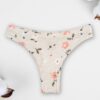 organic cotton brazilian bikini with flowers