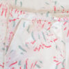 two-piece organic cotton summer pajamas with floral patterns