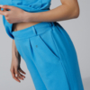 Women organic cotton blue pants blue t-shirt