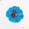 Organic cotton blue color scrunchie