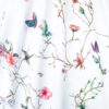 Organic cotton with patterns of flowers and butterflies