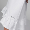 White organic cotton puff sleeve dress midi lenght