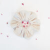 Organic cotton white color scrunchie