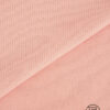Pink ribbed fabric organic cotton