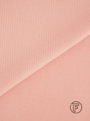 Pink ribbed fabric organic cotton