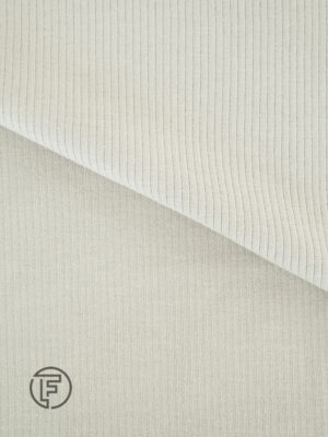 Gray ribbed fabric organic cotton