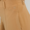 brown organic cotton elegant blouse and brown organic cotton long tapered leg pants