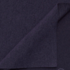 Dark blue organic cotton brushed fleece fabric